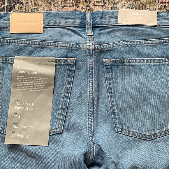 NWT Everlane Slouch Bootcut Jean Sunkissed Breeze Size 29 - Picture 8 of 8